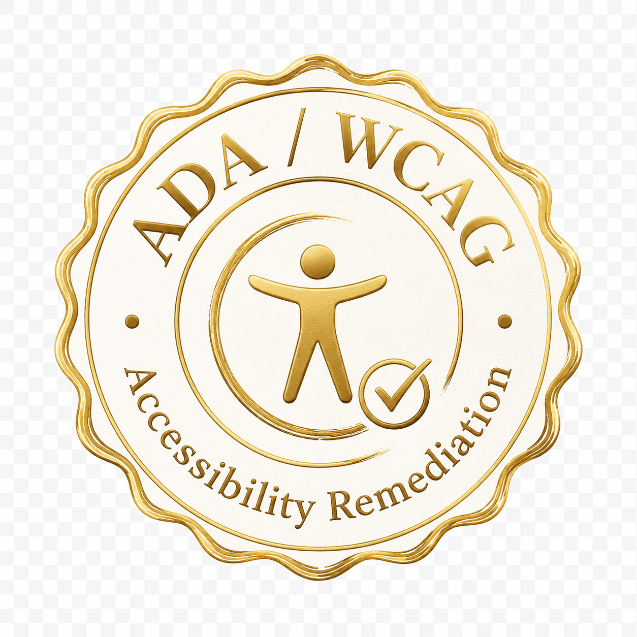 ADA and WCAG accessibility remediation capability badge
