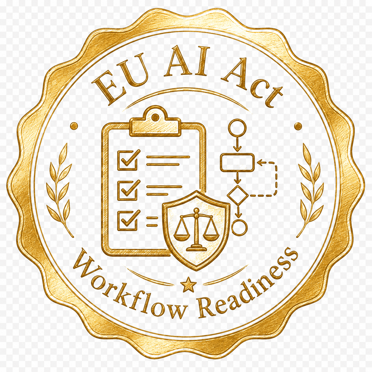 EU AI Act workflow readiness capability badge